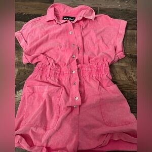 pink size large romper!